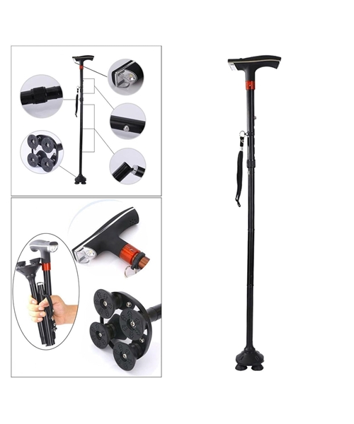 Sklopivi štap za sigurno hodanje sa LED lampom 77