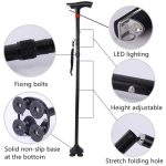 Sklopivi štap za sigurno hodanje sa LED lampom 44