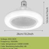 Plafonski Ventilator 2u1 LED Sijalica Ventilator 44