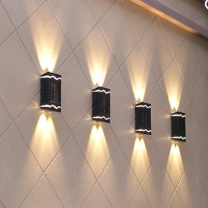 Solarne lampe za zid dvostrane pakovanje od 4 komada 11