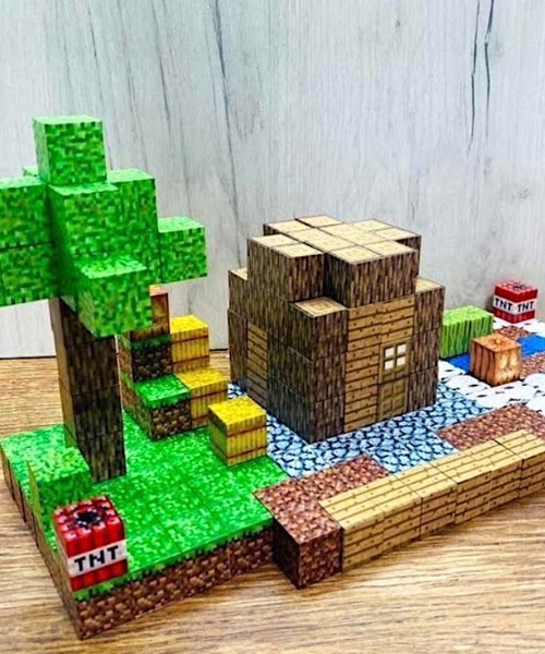 Minecraft magnetne kocke set kockice od 198 delova