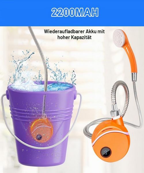 Tuš za Kampovanje Prenosivi sa punjivom baterijom 0006